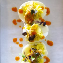 Public House - Buffalo Chicken Wing deviled eggs