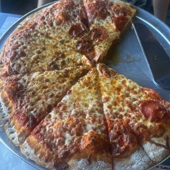 Pizzalley's Chianti Room - 16" Pizza (half cheese half pepperoni) - Italian Near Me - Saint Augustine, Florida Pizzalley's Chianti Room - 16" Pizza (half cheese half pepperoni) - Italian Near Me - Saint Augustine, Florida