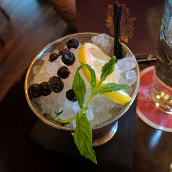 Planter's House - "julep" mocktail with two total sips of liquid - Cocktail Bars Near Me - Saint Louis, Missouri Planter's House - "julep" mocktail with two total sips of liquid - Cocktail Bars Near Me - Saint Louis, Missouri