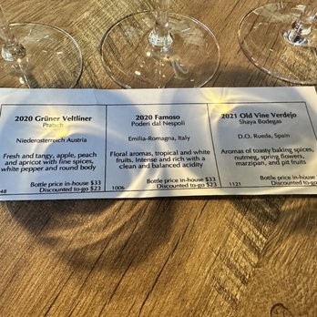 Turquoise Wine Bar - Each flight comes with a description of the wine and a note from the wine maker - Wine Bars Near Me - Glendale, Arizona Turquoise Wine Bar - Each flight comes with a description of the wine and a note from the wine maker - Wine Bars Near Me - Glendale, Arizona