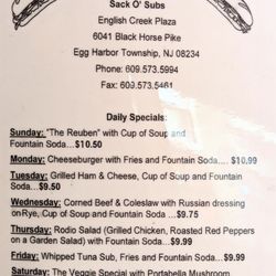 Daily specials
