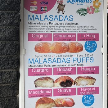 Leonard's Bakery - Menu - Bakeries Near Me - Honolulu, Hawaii Leonard's Bakery - Menu - Bakeries Near Me - Honolulu, Hawaii
