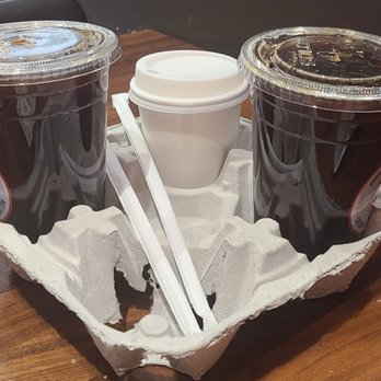 Cafe De Olla - Ice Cafe de Olla with creamer on side - American Near Me - Monrovia, California