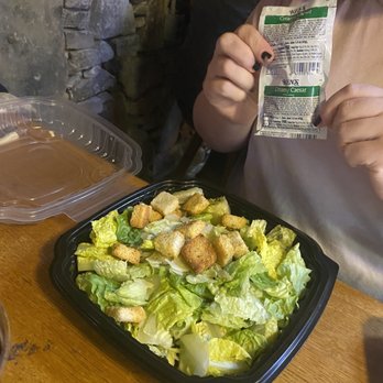 Foggy Goggle - $12 Caesar salad served in plastic to-go container with packet of dressing - New American Near Me - Champion, Pennsylvania
