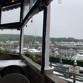 McSeagull's Restaurant - "Direct waterview" vista from our table at McSeagull's. - Seafood Near Me - Boothbay Harbor, Maine