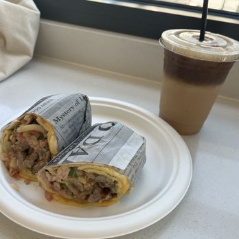 Uptown Cafe - Breakfast burrito and latte - Coffee & Tea Near Me - Chantilly , Virginia Uptown Cafe - Breakfast burrito and latte - Coffee & Tea Near Me - Chantilly , Virginia