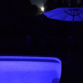 C & R Pool Plastering - When lit with blue at night it's stunning - Pool & Hot Tub Service Near Me - Roseville, California