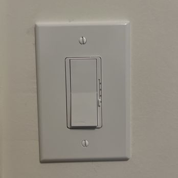 Ranger Electric - Was able to change out my normal switch to a switch with light control and fan control (slider on the side) - Electricians Near Me - Whitesburg, Georgia Ranger Electric - Was able to change out my normal switch to a switch with light control and fan control (slider on the side) - Electricians Near Me - Whitesburg, Georgia