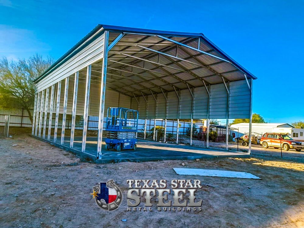 Slide of Texas Star Steel Metal Buildings