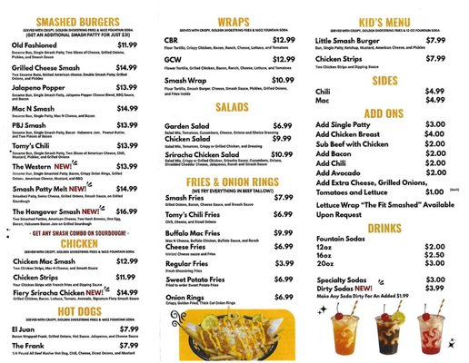 Menu photo 1 Needles Smashed Burgers Needles, CA Menu photo 1 Needles Smashed Burgers Needles, CA