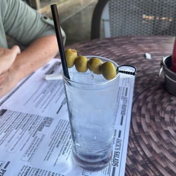 Trader Jack's Riverside Grille - Gin and Tonic with olives - Burgers Near Me - Eastlake, Ohio