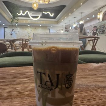 Taj A Sweet Cafe - Pistachio latte - Themed Cafes Near Me - Houston, Texas Taj A Sweet Cafe - Pistachio latte - Themed Cafes Near Me - Houston, Texas