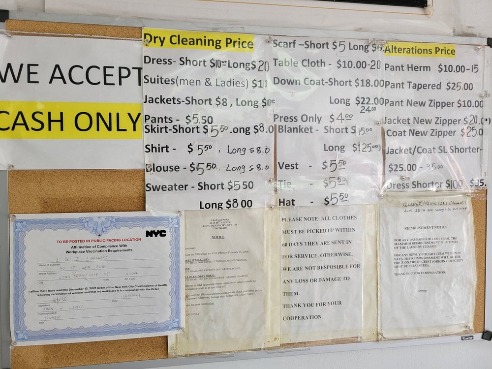 L & Z LAUNDRY AND DRY CLEANING Updated August 2024 18 Reviews