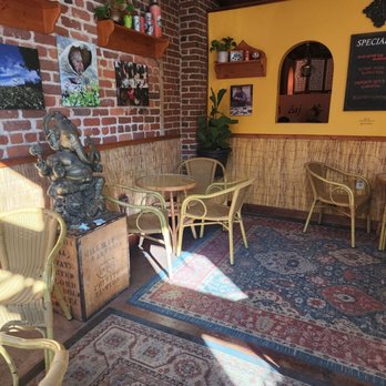 Dobra Tea - A total zen place to work! 3 tables in pic all have outlets. - Tea Rooms Near Me - Asheville, North Carolina