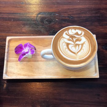 Cafein - Rose latte - Coffee & Tea Near Me - Chantilly, Virginia
