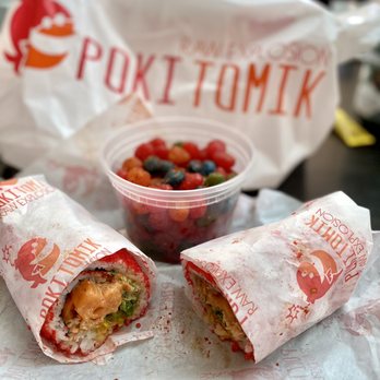 Pokitomik - Burrito with Hot Cheetos Crunch - Poke Near Me - Palmdale, California Pokitomik - Burrito with Hot Cheetos Crunch - Poke Near Me - Palmdale, California