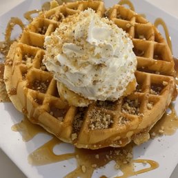 Caramel Banana Waffle