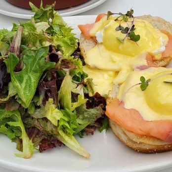 Sunflower Caffe - Smoked Salmon Benedict ($27) - Coffee & Tea Near Me - Sonoma, California Sunflower Caffe - Smoked Salmon Benedict ($27) - Coffee & Tea Near Me - Sonoma, California