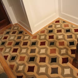 Custom Stair Runners - Deco Hallway Runner Custom fitted in Astoria, Queens, New York