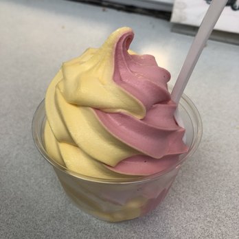 Dairy Grove - Mango & Strawberry Twist Dole Whip, medium cup. - Ice Cream & Frozen Yogurt Near Me - North Ridgeville, Ohio Dairy Grove - Mango & Strawberry Twist Dole Whip, medium cup. - Ice Cream & Frozen Yogurt Near Me - North Ridgeville, Ohio
