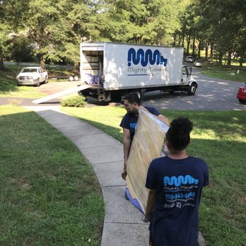 Mighty Movers - Loading TV into the truck - Movers Near Me - Herndon, Virginia