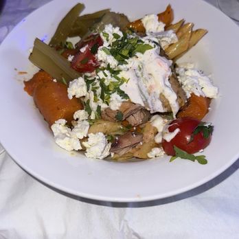 Opa Greek Restaurants - Chicken and pasta with veggies - Greek Near Me - Chattanooga, Tennessee Opa Greek Restaurants - Chicken and pasta with veggies - Greek Near Me - Chattanooga, Tennessee