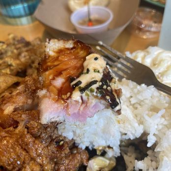 Grind Wit Tryz - The rare inside of the Ahi Katsu...this was our favorite at the table! - Filipino Near Me - Portland, Oregon Grind Wit Tryz - The rare inside of the Ahi Katsu...this was our favorite at the table! - Filipino Near Me - Portland, Oregon