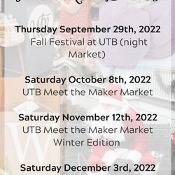 Unique Town Boutique - Shop from over 30 local makers, food artisans and much more

Live Music, giveaways and free samples.