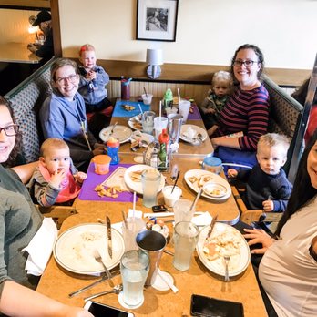 Village Square Cafe - Second table of toddlers in high chairs and moms - Breakfast & Brunch Near Me - Redmond, Washington Village Square Cafe - Second table of toddlers in high chairs and moms - Breakfast & Brunch Near Me - Redmond, Washington