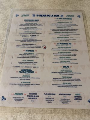 Menu photo 3 Eladio's Bar Progreso Progreso, YUC Menu photo 3 Eladio's Bar Progreso Progreso, YUC