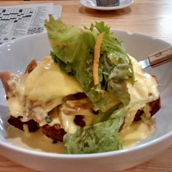 Madison Sourdough - Eggs Benedict. Fresh tasting hollandaise, amazing trout. Eggs are pre-poached, so not as runny as they should be. - Bakeries Near Me - Madison, Wisconsin