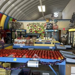Alice's Produce Market - Inside with some produce selections, Aug 2026.