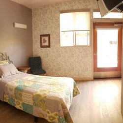Ventura Villa Assisted Living - Private room with access to courtyard.