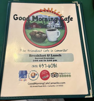 Menu photo 6 Good Morning Cafe Camarillo, CA
