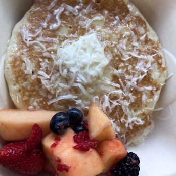 Kona Poke House - Coconut macadamia nut mochi pancake - Hawaiian Near Me - Duvall, Washington