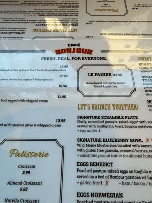 Menu photo 3 Cafe Bonjour Boston, MA