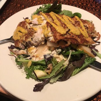 Leftovers Cafe - Snapper which they labeled as yellowtail on the menu with a "crust". - Seafood Near Me - Jupiter, Florida