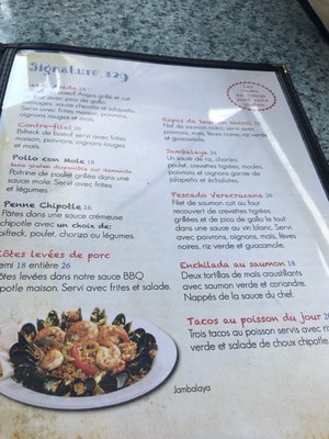 Menu photo 2 Bistro Mexicana 129 Gatineau, QC Menu photo 2 Bistro Mexicana 129 Gatineau, QC