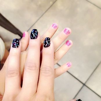 H2O Nails Spa - Dip powder with glitter for me and polish for my daughter - Nail Salons Near Me - Monrovia, California H2O Nails Spa - Dip powder with glitter for me and polish for my daughter - Nail Salons Near Me - Monrovia, California