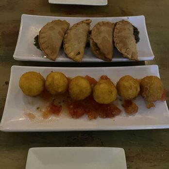 Bili Restaurant - Chicken empanada and corn fritters - Caribbean Near Me - Vieques, Puerto Rico