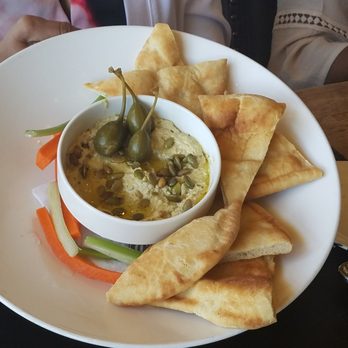Corkfire Kitchen - Spiced Hummus and pita bread - New American Near Me - Temecula, California