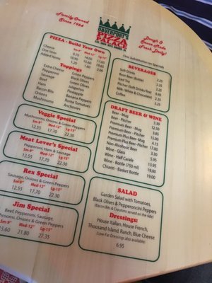Menu photo 8 Davenport's Pizza Palace Mountain Brook, AL