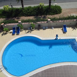 Blue Garden Hotel - I think I could have made this jump from my balcony on the second floor...seriously, I thought about it for 30 minutes...