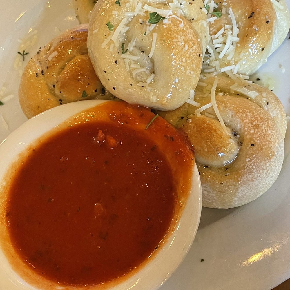 Adriano's Italian Restaurant - G Knots - super yummy, especially when you use the bread to wok up the extra olive oil on the plate! - Italian Near Me - Marble Falls, Texas