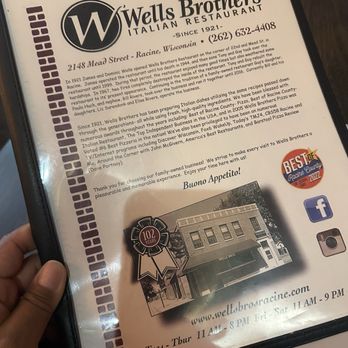 Wells Brothers Restaurant - Restaurant History - Pizza Near Me - Racine, Wisconsin Wells Brothers Restaurant - Restaurant History - Pizza Near Me - Racine, Wisconsin