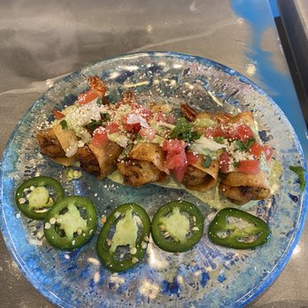 Simply Fish Seafood - These shrimp taquitos are delicious, this was my picture a couple weeks ago and had to go back tonight for more - Fish & Chips Near Me - Costa Mesa, California