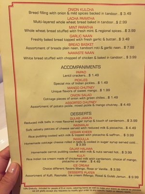 Menu photo 1 Namaste Alexandria, VA Menu photo 1 Namaste Alexandria, VA