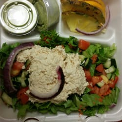 The Grapevine Cafe - Tropical Chicken Salad w/ cilantro dressing. Yum.