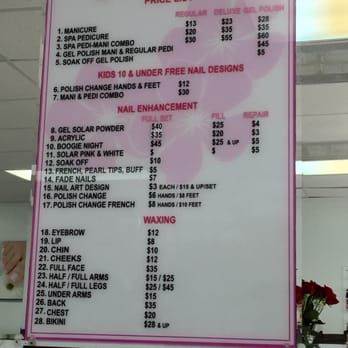 Creative Nails - Price list as of May 12, 2016 - Nail Salons Near Me - Honolulu, Hawaii