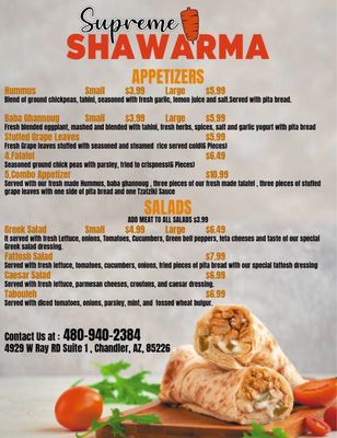 Menu photo 7 Supreme Shawarma Chandler, AZ